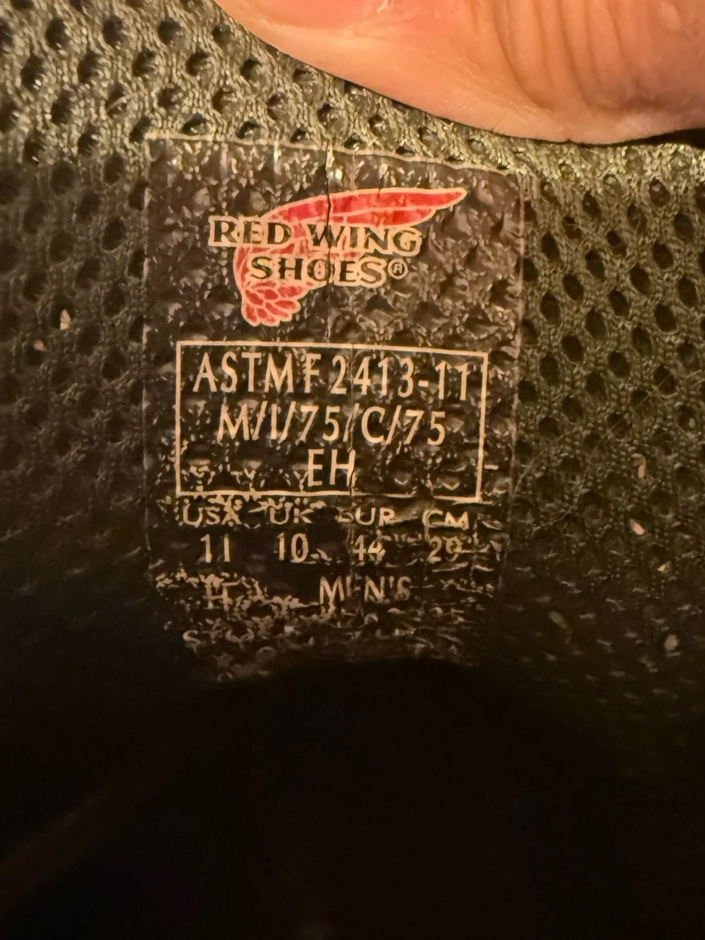 Red Wing Men’s 11 Brown Leather Safety Toe EH Oil Resistant Work Boots